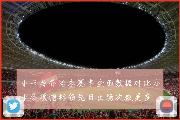 小卡与乔治本赛季全面数据对比小卡各项指标领先且出场次数更多